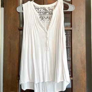 One Clothing - Off White Tunic - Flowing Blouse - Medium.